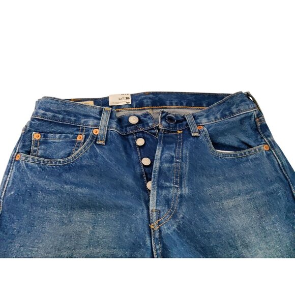 Levis Premium 501 Original Fit Jeans 29x30 Men’s Button-Fly Straight Leg Denim C - Picture 6 of 12